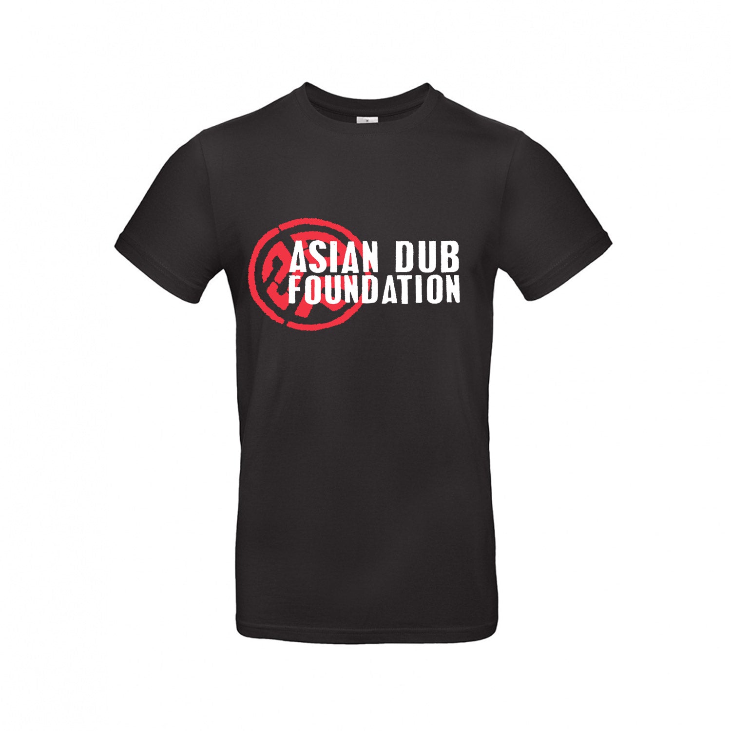 asian-dub-foundation-t-shirt-noir-logo-rouge