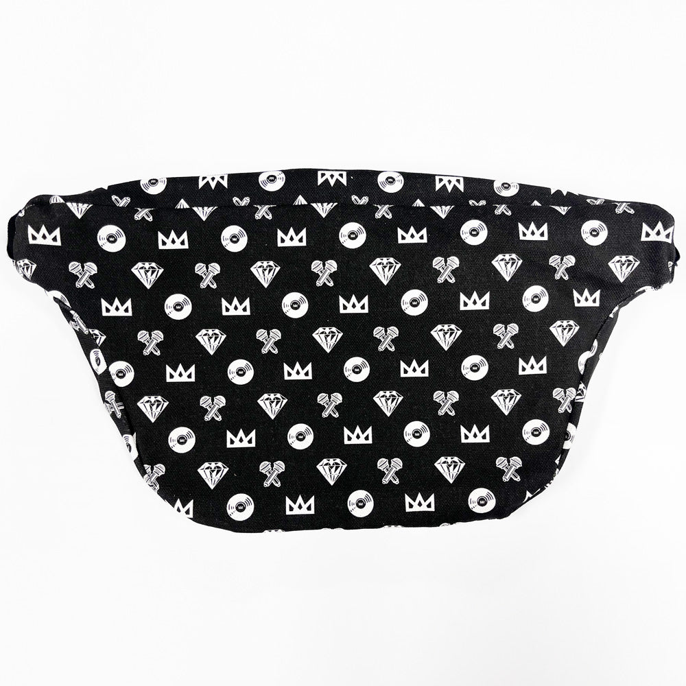 Fanny pack black and white deals